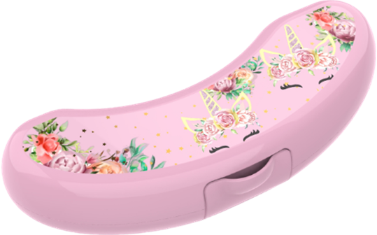 Bananenbox met unicorn 