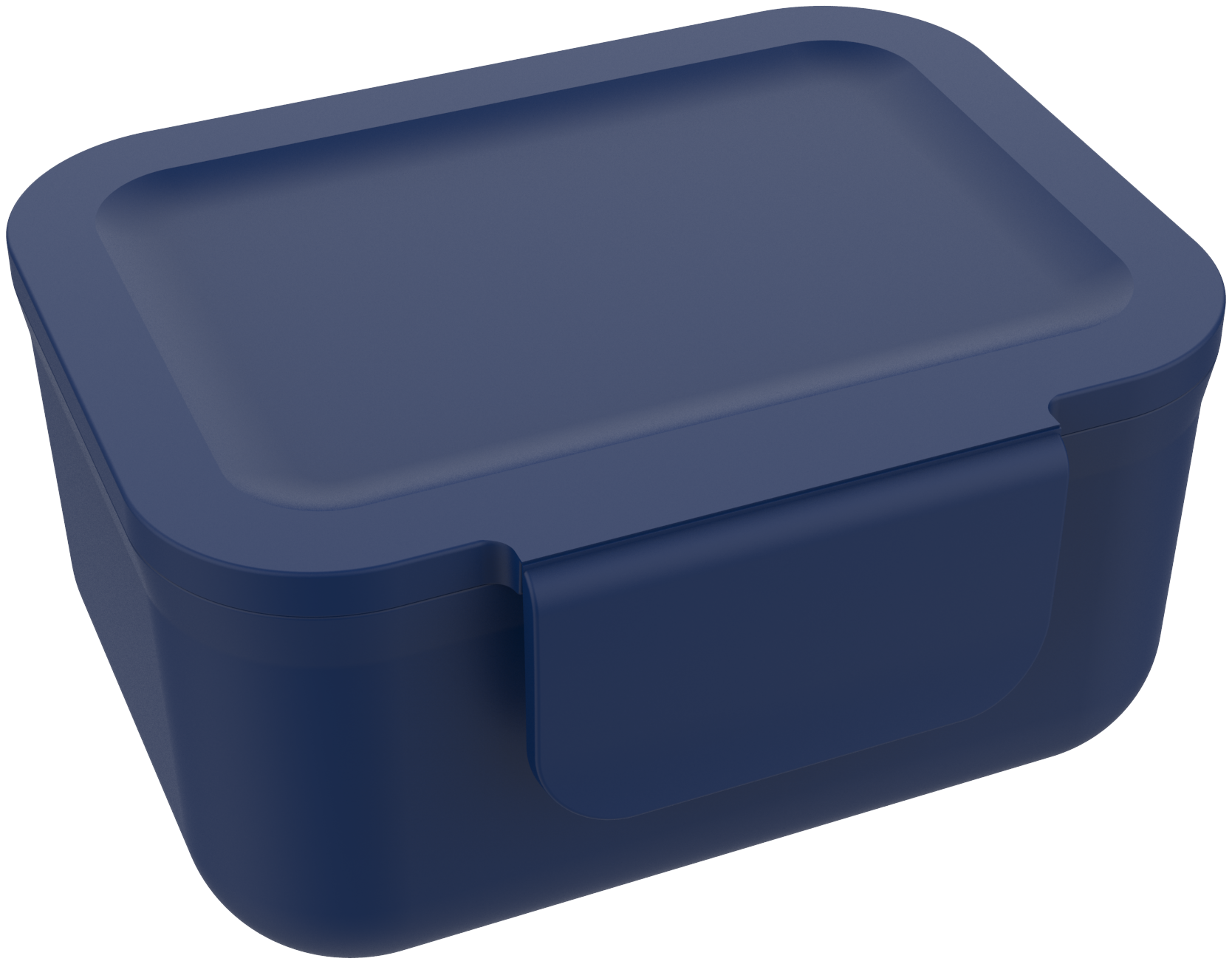 Blauw snackdoosje met clip