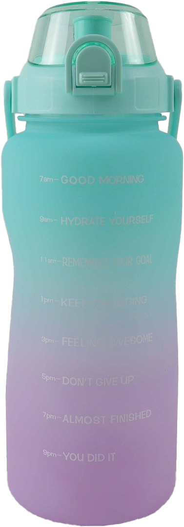 motivational bottle groen paars