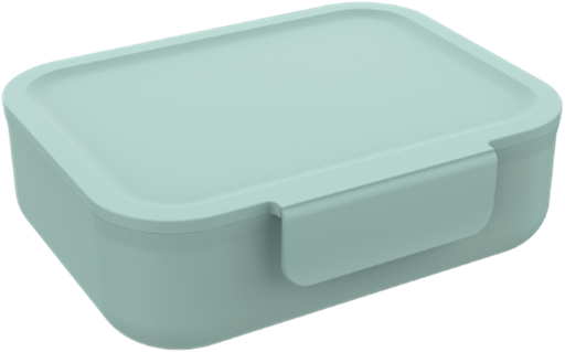 Lunchbox met clip (groen)