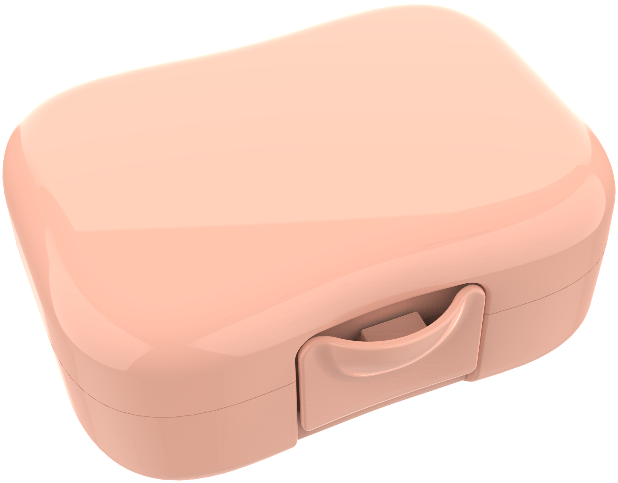 Snackdoosje met clip oranje