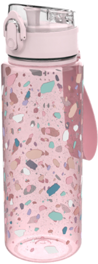 Terrazzo waterfles roze