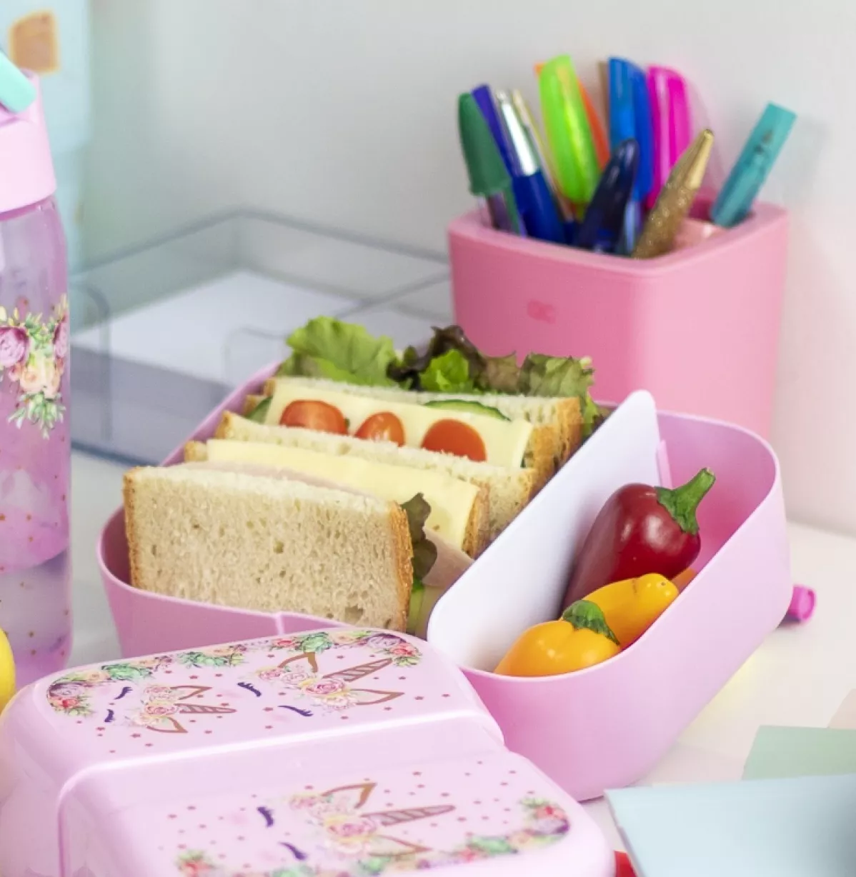 Lunchbox met verschillende vakjes